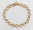 Bracelet Bracelet vintage en or 18k à motifs circulaires et diamants, 1,50 ct 58 Facettes A07831