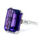 Bague 52.5 Bague cocktail Art déco en platine avec améthyste et diamants 58 Facettes 08680590B67741B99F4F0D06A2443A80