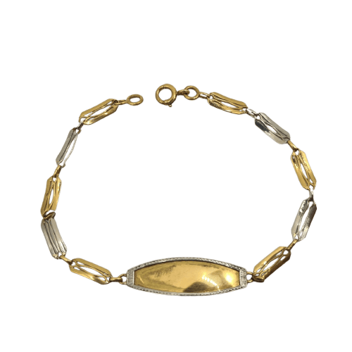 Bracelet Bracelet gourmette en or jaune 18k 58 Facettes #1609