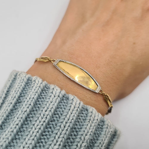 Bracelet Bracelet gourmette en or jaune 18k 58 Facettes #1609