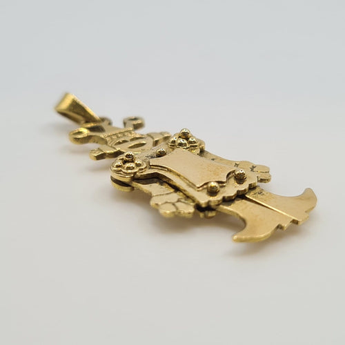 Pendentif Pendentif marionnette en or jaune 18 carats 58 Facettes #1648