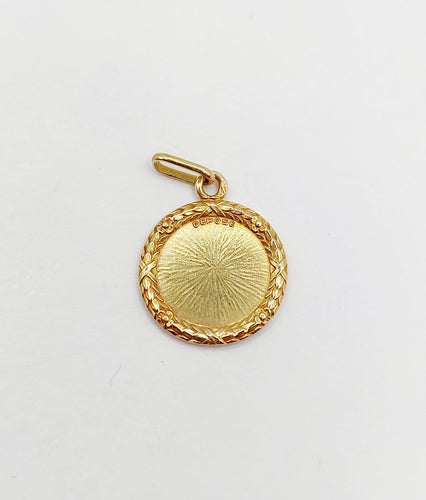 Pendentif Augis - Pendentif médaille d’amour en or 18k, diamants et rubis, vers 1950 58 Facettes A07828