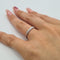 Bague 51 Bague alliance en or blanc 18 carats 58 Facettes #1909