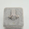 Bague 51 Bague alliance en or blanc 18 carats 58 Facettes #1909