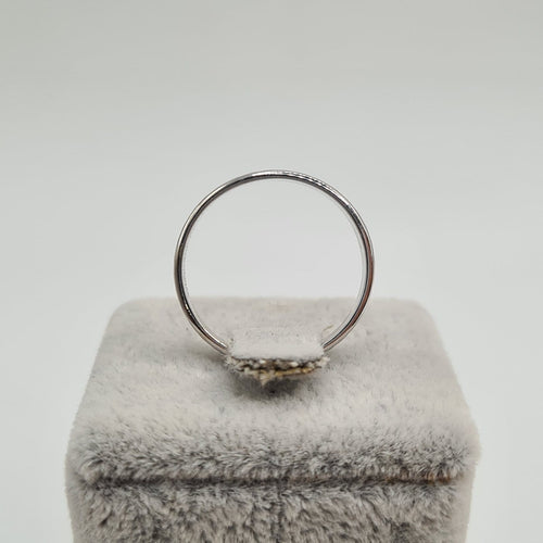 Bague 52 Bague alliance en or blanc 18 carats 58 Facettes #1914