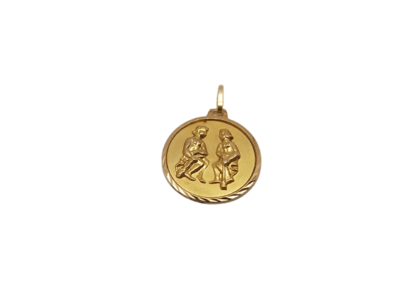 Pendentif Face à Face - Pendentif en or jaune 18 carats 58 Facettes #1939