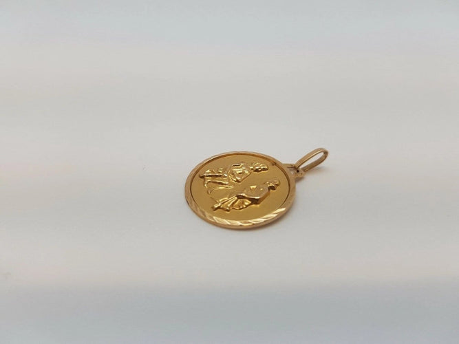 Pendentif Face à Face - Pendentif en or jaune 18 carats 58 Facettes #1939