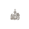 Pendentif Pendentif en or blanc 18 carats 58 Facettes #1951