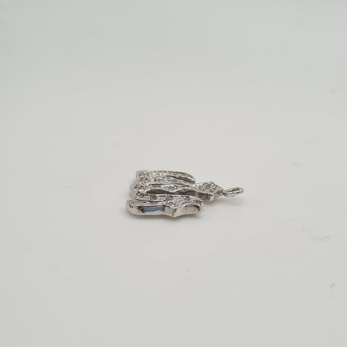 Pendentif Pendentif en or blanc 18 carats 58 Facettes #1951