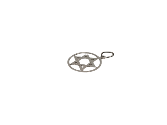 Pendentif Pendentif étoile de David en or blanc 18 carats 58 Facettes #1965