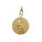 Pendentif Pendentif médaillon rond en or jaune 18 carats, femme portant une cruche 58 Facettes #2087