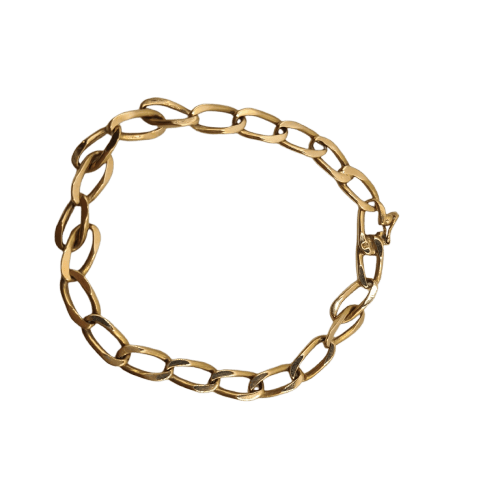 Bracelet Bracelet chaîne en or jaune 18k 58 Facettes #2092