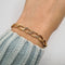 Bracelet Bracelet chaîne en or jaune 18k 58 Facettes #2092