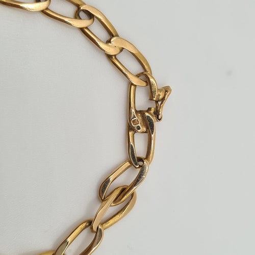 Bracelet Bracelet chaîne en or jaune 18k 58 Facettes #2092