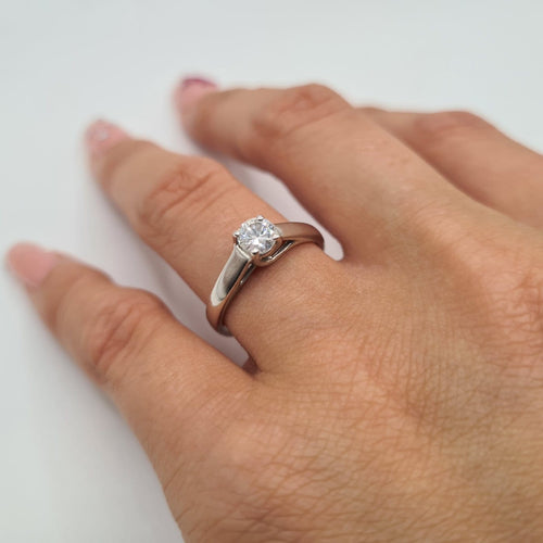 Bague 56 Bague alliance en or jaune 18 carats 58 Facettes #2099
