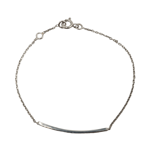 Bracelet Bracelet en or blanc 18 carats serti de diamants naturels 58 Facettes #2448