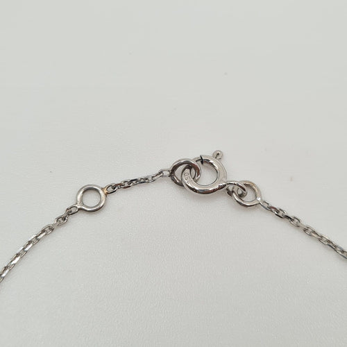 Bracelet Bracelet en or blanc 18 carats serti de diamants naturels 58 Facettes #2448