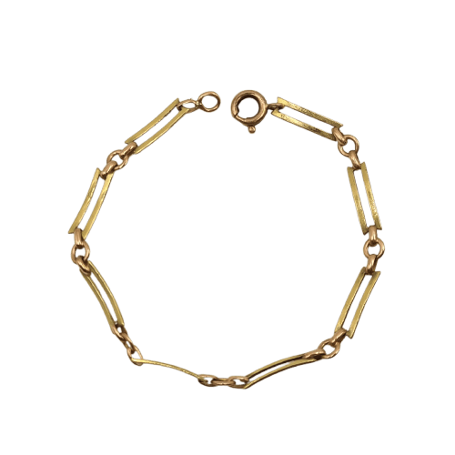 Bracelet Bracelet chaîne en or jaune 18k 58 Facettes #2526