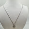 Collier Collier en or blanc 18 carats avec pendentif serti d’un diamant naturel 58 Facettes #2531 #2316