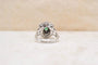 Bague 44 Bague flocon en or blanc 18 carats, émeraude et diamants 58 Facettes 4055