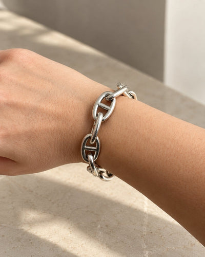 Bracelet Hermès - Bracelet Chaîne d’ancre grand modèle en argent 925‰ 58 Facettes B26217