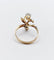 Bague 56 Bague duchesse en or 18k et platine, diamant taille ancienne et perle 58 Facettes A07827