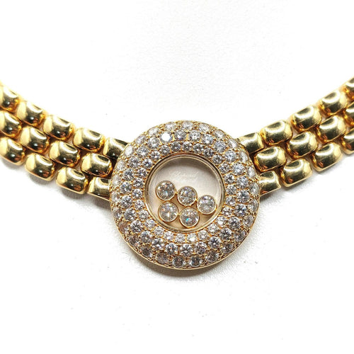 Collier Chopard - Collier Happy Diamonds en or jaune 18k avec diamants 58 Facettes 276