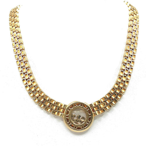 Collier Chopard - Collier Happy Diamonds en or jaune 18k avec diamants 58 Facettes 276