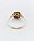Bague 54 Bague Art déco en or 18k et platine, diamant taille rose, monture géométrique (vers 1940) 58 Facettes A07823