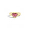 Bague 52 Bague vintage en or jaune 18 carats sertie d’un rubis cœur 58 Facettes 566