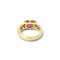 Bague 52 Bague vintage en or jaune 18 carats sertie d’un rubis cœur 58 Facettes 566