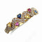 Bracelet Cristilli - Bracelet jonc en or jaune 18k, diamants et saphirs 58 Facettes 277