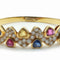 Bracelet Cristilli - Bracelet jonc en or jaune 18k, diamants et saphirs 58 Facettes 277