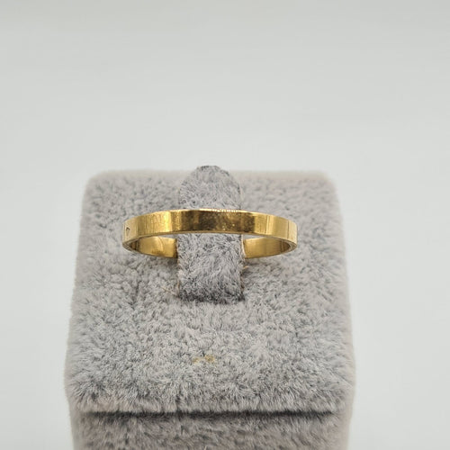 Bague 59 Bague alliance en or jaune 18 carats 58 Facettes #2676