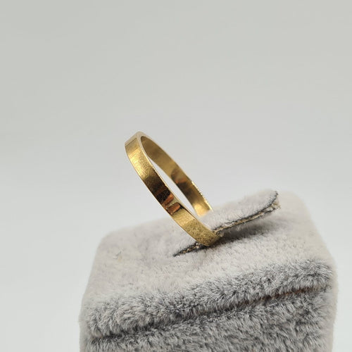 Bague 59 Bague alliance en or jaune 18 carats 58 Facettes #2676