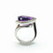 Bague 51 Bague en or blanc 18k, améthyste taille poire et diamants 58 Facettes 278