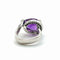 Bague 51 Bague en or blanc 18k, améthyste taille poire et diamants 58 Facettes 278