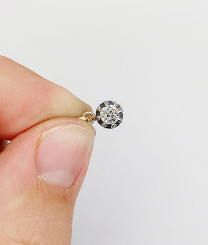 Pendentif Pendentif en or 18k et platine, diamant taille ancienne 0,30 ct, vers 1900 58 Facettes A07842