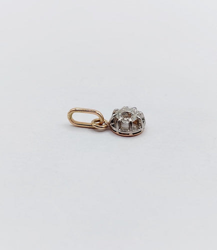Pendentif Pendentif en or 18k et platine, diamant taille ancienne 0,30 ct, vers 1900 58 Facettes A07842