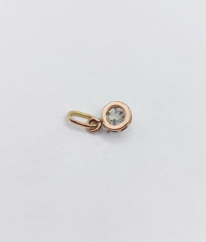Pendentif Pendentif en or 18k et platine, diamant taille ancienne 0,30 ct, vers 1900 58 Facettes A07842