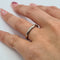 Bague 50 Bague alliance en or blanc 18 carats 58 Facettes #2772