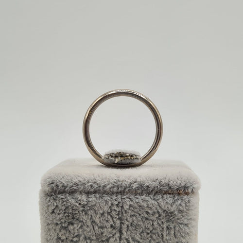 Bague 50 Bague alliance en or blanc 18 carats 58 Facettes #2772