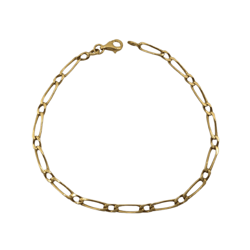 Bracelet Bracelet chaîne en or jaune 18k 58 Facettes #2778