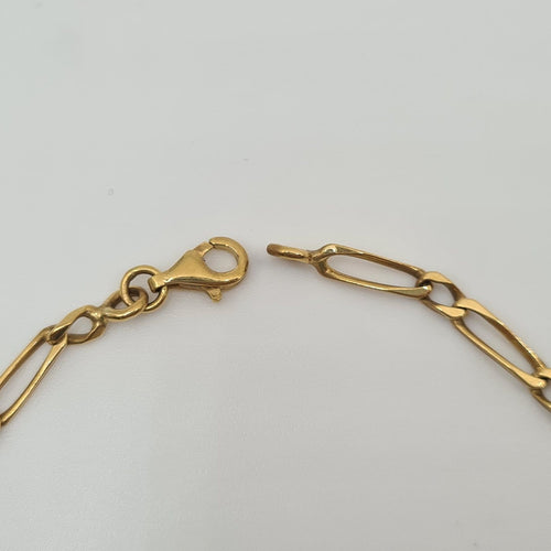 Bracelet Bracelet chaîne en or jaune 18k 58 Facettes #2778