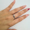 Bague 54 Bague en or blanc 18k avec diamant taille brillant 58 Facettes #2830