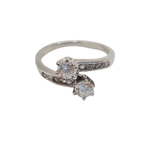 Bague 53 Bague en or blanc 18k 58 Facettes #2845