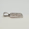 Pendentif Pendentif rectangulaire en or blanc 18 carats 58 Facettes #2848