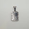 Pendentif Pendentif rectangulaire en or blanc 18 carats 58 Facettes #2848