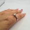 Bague 57 Bague solitaire en or blanc 18k avec diamant taille brillant 0,90 ct 58 Facettes #2880