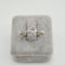 Bague 57 Bague solitaire en or blanc 18k avec diamant taille brillant 0,90 ct 58 Facettes #2880